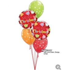 Bukiet 1088 Merry And Oh So Bright! Qualatex #15025-2 88399-3 48955 43790